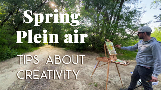 First Spring Plein air painting + Creative TIPS from Elizabeth Gilbert's Big Magic