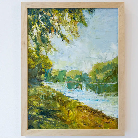 Tisza Maros river estuary Szeged Plein Air 8am